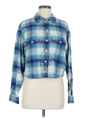 American Eagle Outfitters Long Sleeve Button-Down Shirt (view 1)
