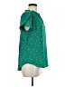 41Hawthorn 100% Polyester Stars Green Short Sleeve Blouse Size M - photo 4
