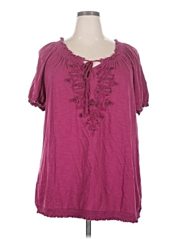 St. John's Bay Short Sleeve Henley (view 1)