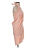 MNG Checkered-gingham Orange Cocktail Dress Size S - photo 4