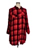 Cato 100% Rayon Plaid Red 3/4 Sleeve Button-Down Shirt Size XL - photo 1