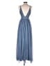 Needle & Thread 100% Nylon Gray Blue Cocktail Dress Size 2 - photo 2