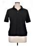 IZOD Black Short Sleeve Top Size XL - photo 1