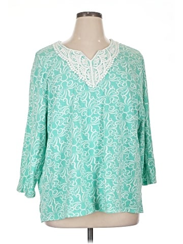 Alfred Dunner 3/4 Sleeve Blouse (view 1)