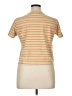 Jason Maxwell Stripes Tan Yellow Short Sleeve T-Shirt Size XL - photo 2