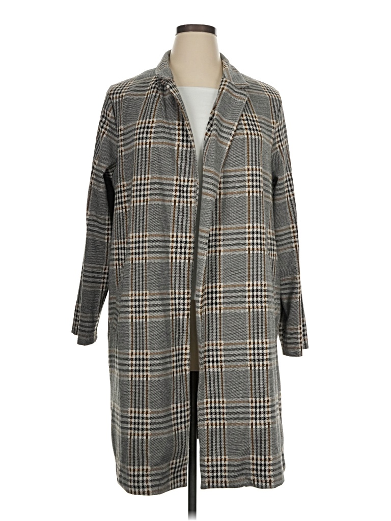 Pre-owned Melloday Coat In Gray