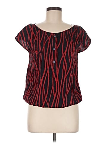 Valentino Miss V Short Sleeve Silk Top (view 1)