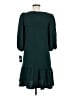 DKNY 100% Polyester Solid Green Casual Dress Size 6 - photo 2