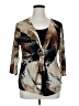 Notations Brown 3/4 Sleeve Blouse Size XL - photo 1