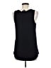 Fortune + Ivy 100% Polyester Black Sleeveless Blouse Size M - photo 2
