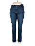 Levi's Solid Blue Jeans Size 18W - photo 1