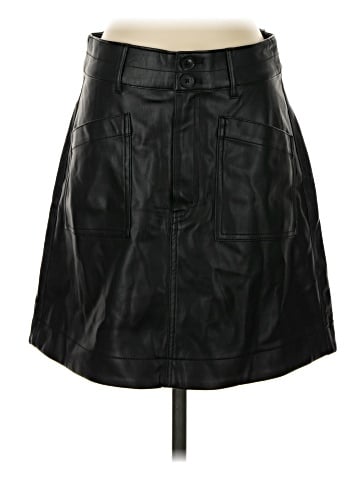 Madewell Vegan Leather A-Line Mini Skirt (view 1)