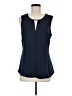 Nic + Zoe 100% Polyester Blue Sleeveless Blouse Size M - photo 1
