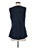 Nic + Zoe 100% Polyester Blue Sleeveless Blouse Size M - photo 2