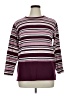 Bobbie Brooks Stripes Purple Pullover Sweater Size XL - photo 1