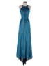 B. Darlin 100% Polyester Solid Blue Cocktail Dress Size 1 - 2 - photo 1