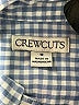 Crewcuts 100% Cotton Checkered-gingham Blue Long Sleeve Button-Down Shirt Size 10 - photo 3