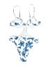 Cider Floral Blue Two Piece Swimsuit Size L - photo 2