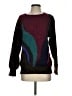 Marella Color Block Burgundy Pullover Sweater Size S - photo 1