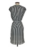 H&M 100% Polyester Stripes Black Casual Dress Size 4 - photo 2