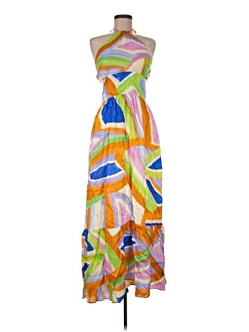 Self Contrast Casual Dress (view 1)