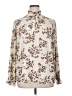 Carolina Belle Floral Ivory Long Sleeve Blouse Size XL - photo 1