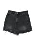 Zara Black Denim Shorts Size 0 - photo 1