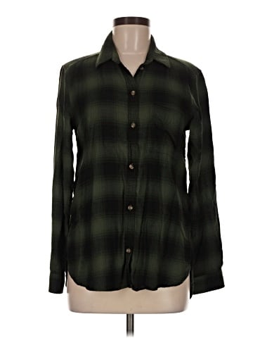 American Eagle Outfitters Long Sleeve Button-Down Shirt (view 1)
