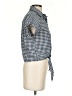 Tresics Checkered-gingham Blue Short Sleeve Blouse Size S - photo 4