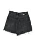 Zara Black Denim Shorts Size 0 - photo 2