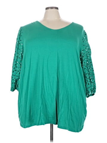 Liz & Me 3/4 Sleeve Top (view 1)