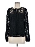 INC International Concepts 100% Polyester Black Long Sleeve Blouse Size M - photo 1