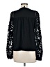 INC International Concepts 100% Polyester Black Long Sleeve Blouse Size M - photo 2