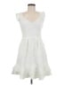 Maeve Stripes White Casual Dress Size 6 - photo 1