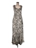 Socialite Animal Print Silver Casual Dress Size M - photo 1