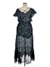 Assorted Brands 100% Polyester Paisley Blue Casual Dress Size XL - photo 2