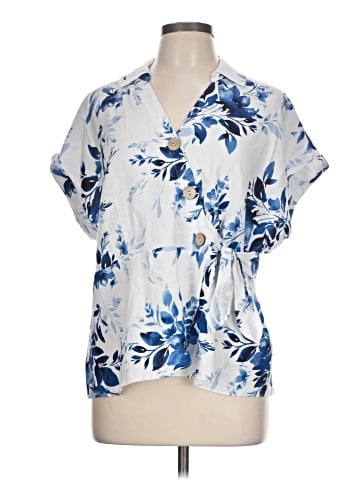 Ellen Tracy Short Sleeve Blouse (view 1)