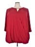 Catherines Red 3/4 Sleeve Blouse Size 3X - photo 1