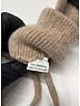 Burberry 100% Lambswool Burgundy Wool Mittens One size - photo 2