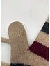 Burberry 100% Lambswool Burgundy Wool Mittens One size - photo 3