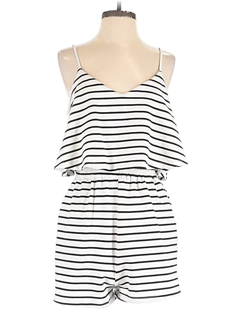 Pre-owned Grey Lab Los Angeles Romper In White