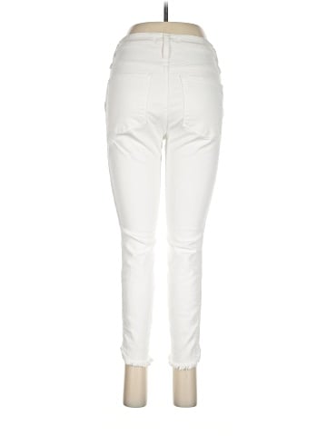 Madewell Petite 10" High-Rise Skinny Jeans in Pure White: Step-Hem Edition (view 2)