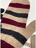 Burberry 100% Lambswool Burgundy Wool Mittens One size - photo 4