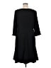 Talbots 100% Polyester Solid Black Casual Dress Size 14 - photo 2