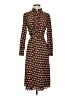 Boden 100% Polyester Print Brown Casual Dress Size 2 (petite) - photo 1