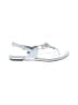 Aldo 100% Leather Silver Sandals Size EU 38 - photo 1