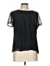 Etcetera 100% Silk Black Short Sleeve Silk Top Size 10 - photo 1