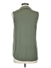 Joseph A. 100% Rayon Green Sleeveless Button-Down Shirt Size M - photo 2