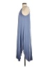 Double Zero Solid Blue Casual Dress Size M - photo 5