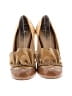 Miu Miu 100% Leather Brown Tan Heels Size EU 37 1/2 - photo 2